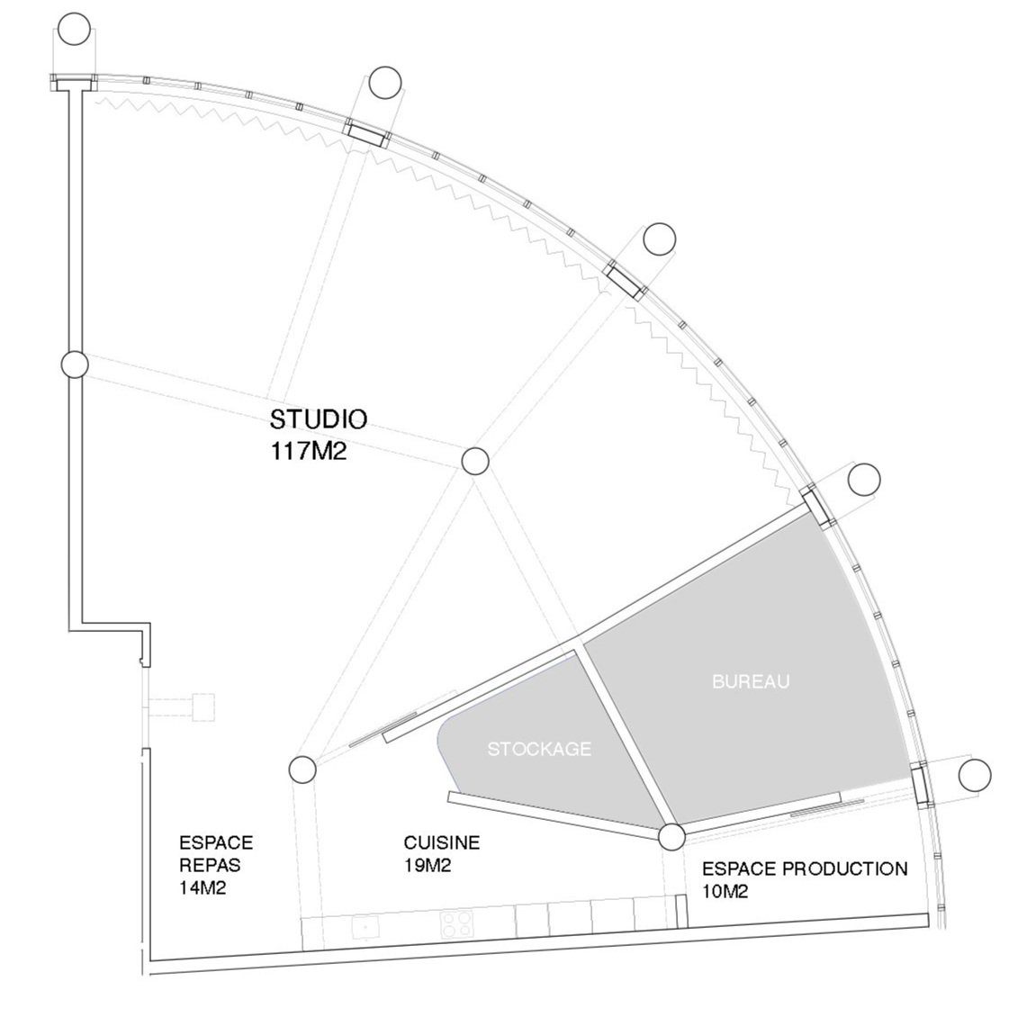 Plan du studio